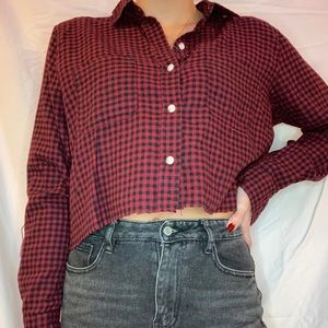 Cropped flannel